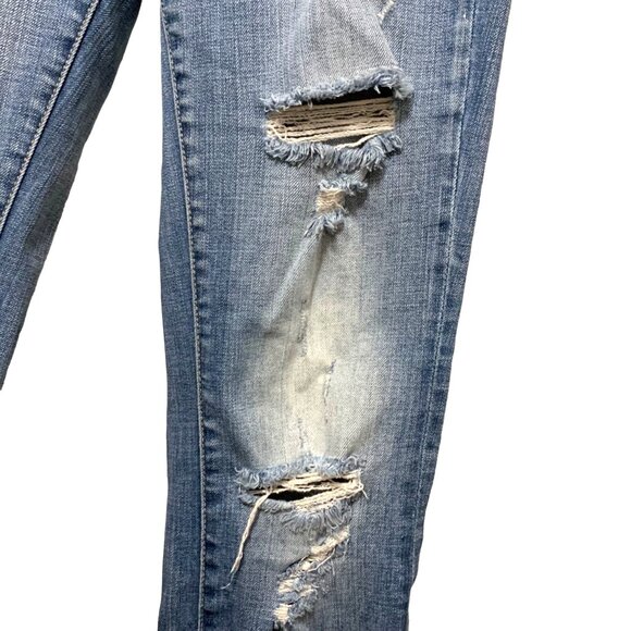 Blank NYC Boyfriend Distressed Jeans Revolve 6 28 Blue Flavor Savor - Picture 2 of 9
